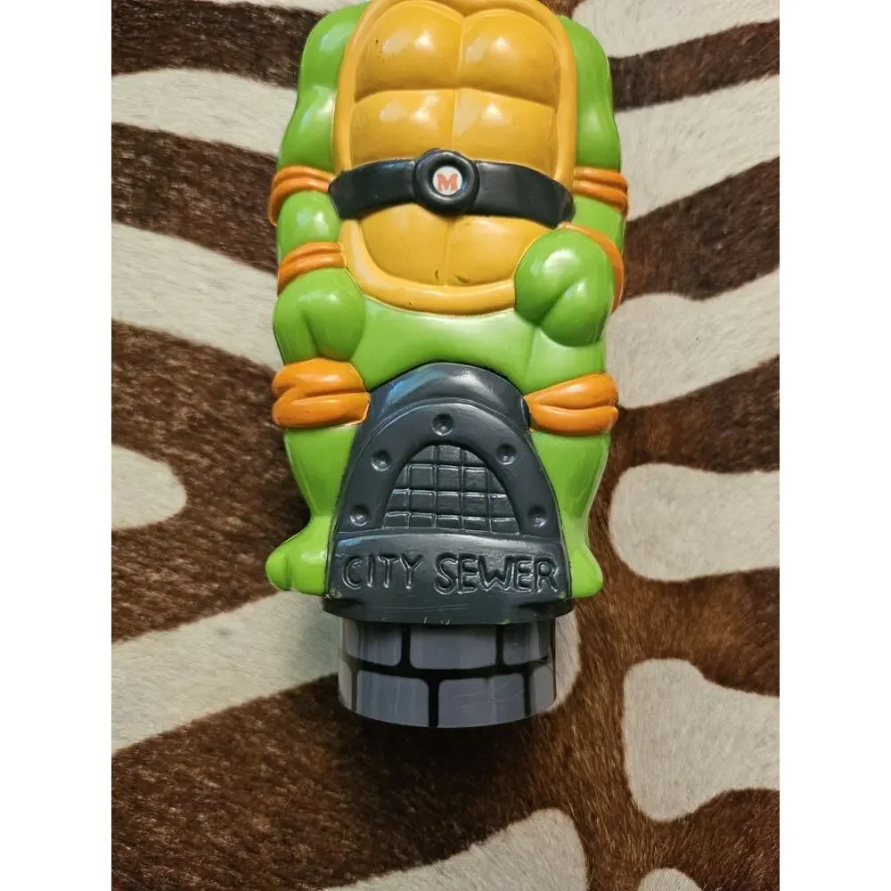 1990 Teenage Mutant Ninja Turtles Michelangelo Flashlight TMNT Happiness Express